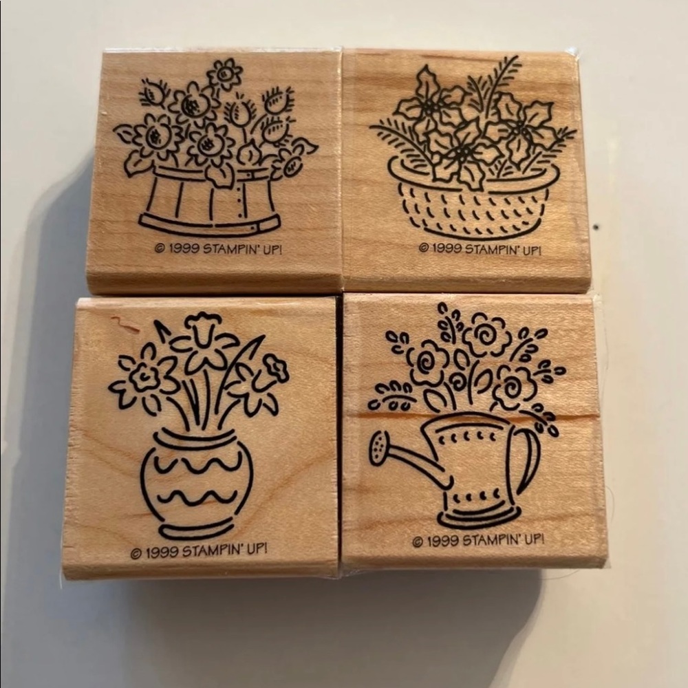 Stampin’ Up! Bitty Bouquets- Wood Mounted